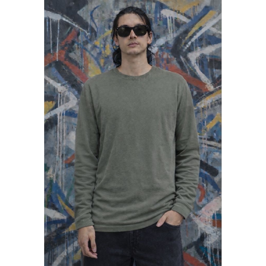 B*ANA R*PUBLIC 0R1 เสื้อยืดแขนยาววาฟเฟิลความร้อน ไซส์ Fit L (P75 x L54)