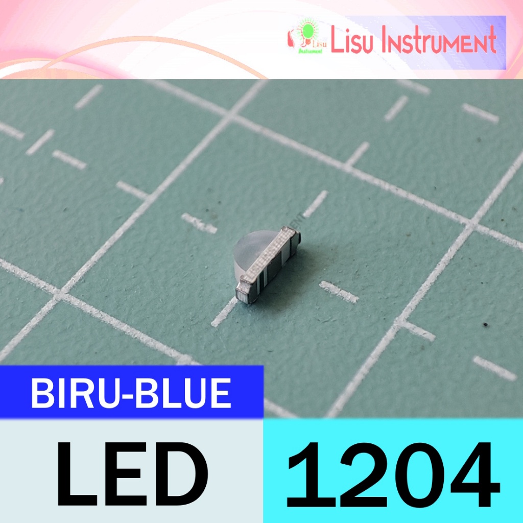 1204 (3210 Metric) มุมมองด้านข้าง LED SMD 1206 สีฟ้า-น้ําเงิน
