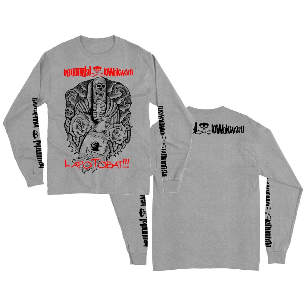 Begundal Lowokwaru เสื้อยืดแขนยาว Punk Band - Lolo Tbat misty