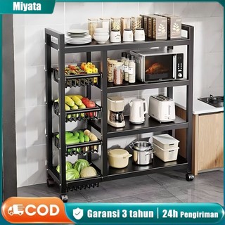 Rak Dapur Susun Rak Dapur Roda Minimalis Rak Dapur Microwave Rak Oven Rak Besi Serbaguna