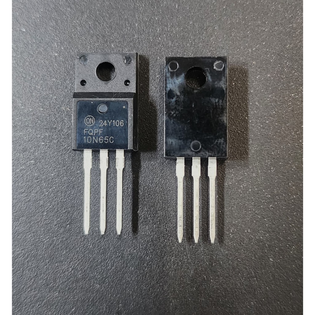ทรานซิสเตอร์ FQPF10N65C FQPF 10N65C 10N65 Silicon N-Channel MOSFET 10A 650V - ราคา 1 ชิ้น