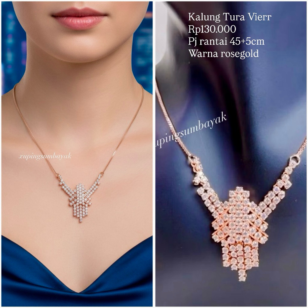 XupingSumbayak. Tura look สร้อยคอเพชร 003