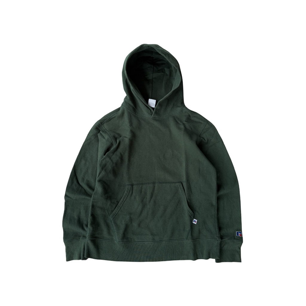 Russell Athletic เสื้อฮู้ดสีเขียว