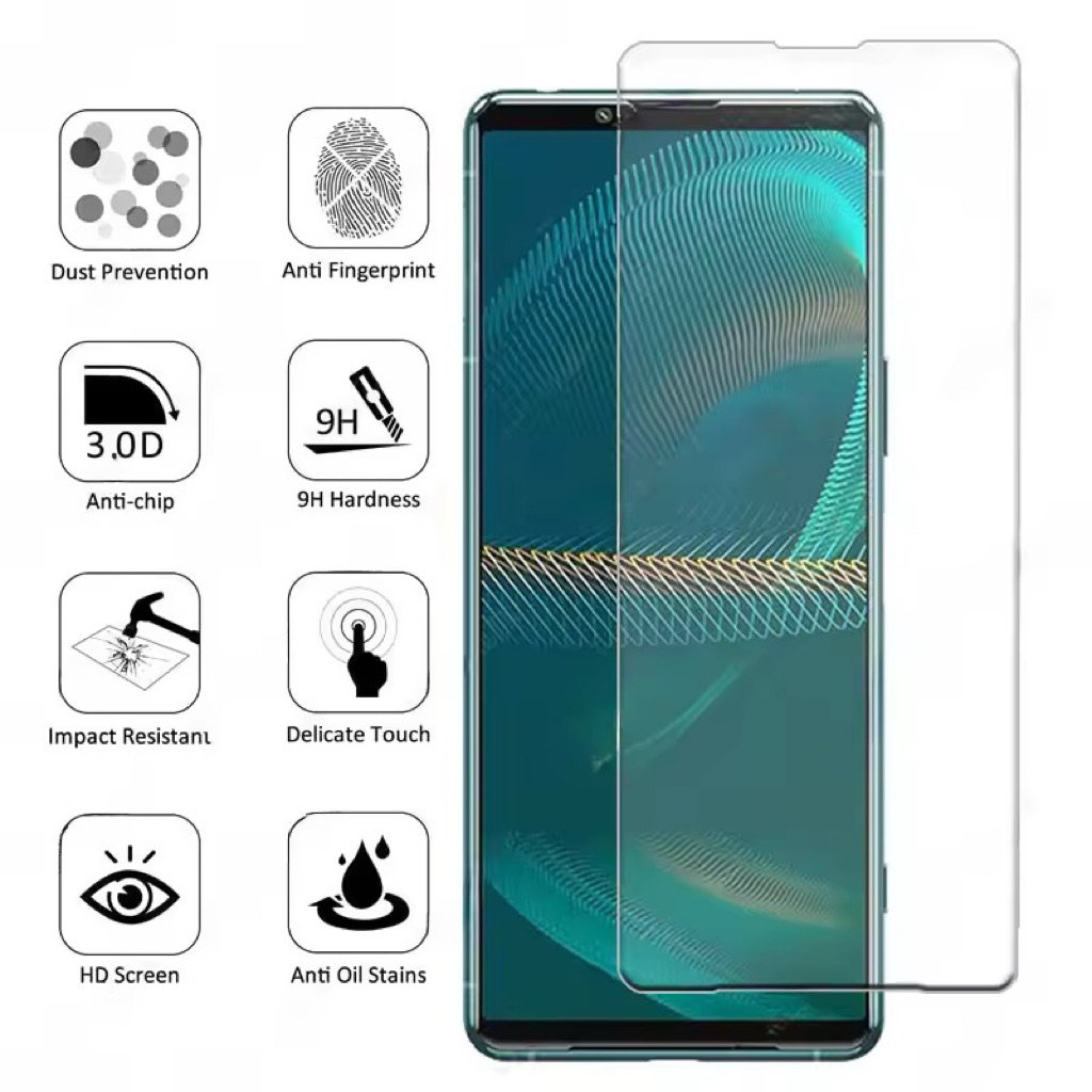 กระจกนิรภัย Sony Xperia 10 iiii mark 3 ปกป้องหน้าจอกระจกป้องกันรอยขีดข่วน 9H Protector Xperia 10iii 