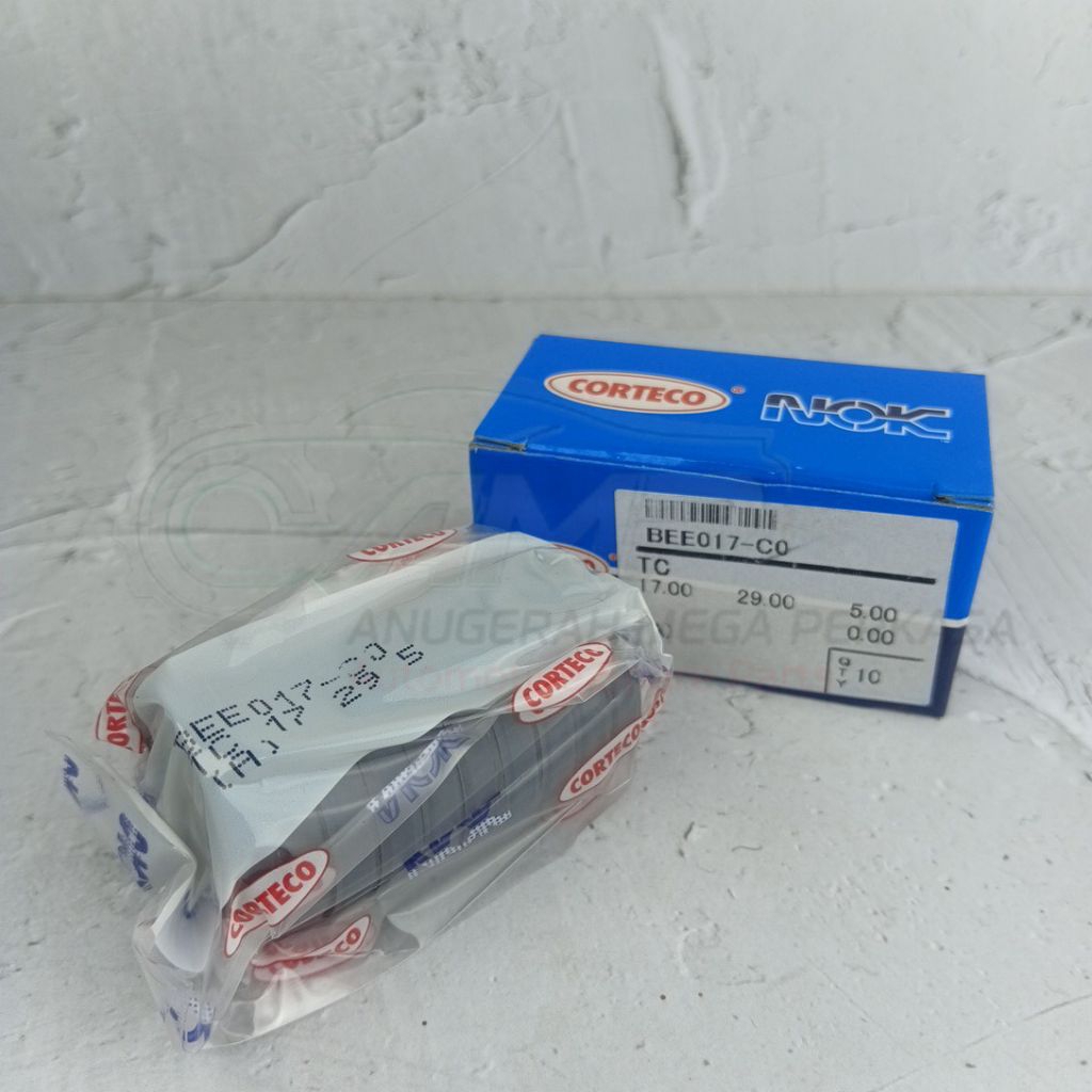 (1 แพ็ค / 10 ชิ้น) TC 17 x 29 x 5 NOK CORTECO FRONT GEAR SEAL { C70 Supra100cc Win Legenda Revo }