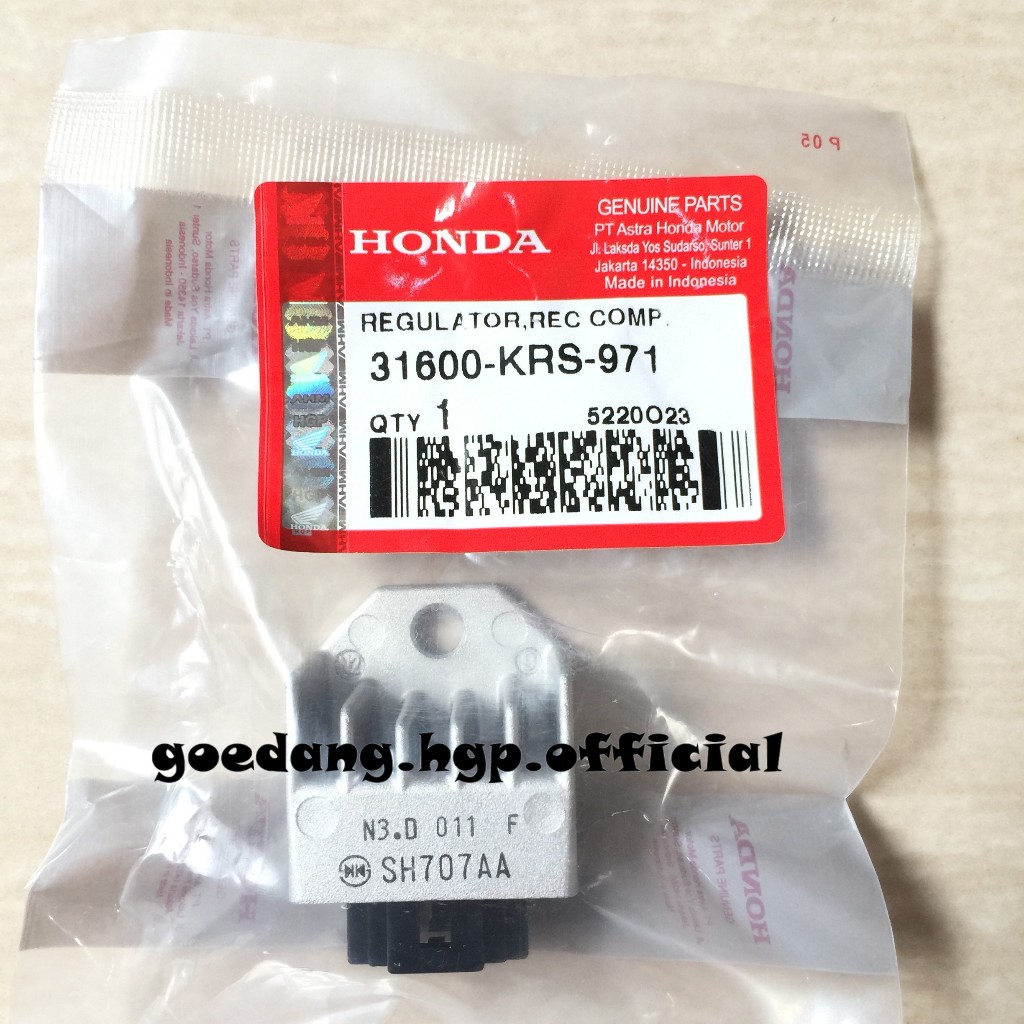 Regulator Rectifier Comp Kiprok GRAND LEGEND MEGAPRO SUPRA ORIGINAL AHM 31600KRS971