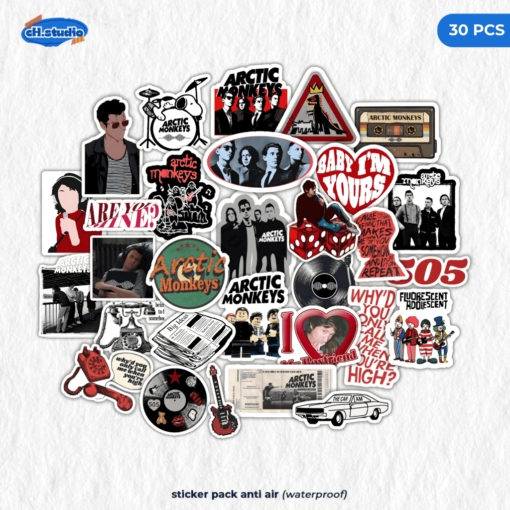 สติ๊กเกอร์แพ็ค 30 ชิ้น Arctic Monkeys Do I Wanna Know? 505 A Certain Romance กันน้ําสําหรับสติกเกอร์