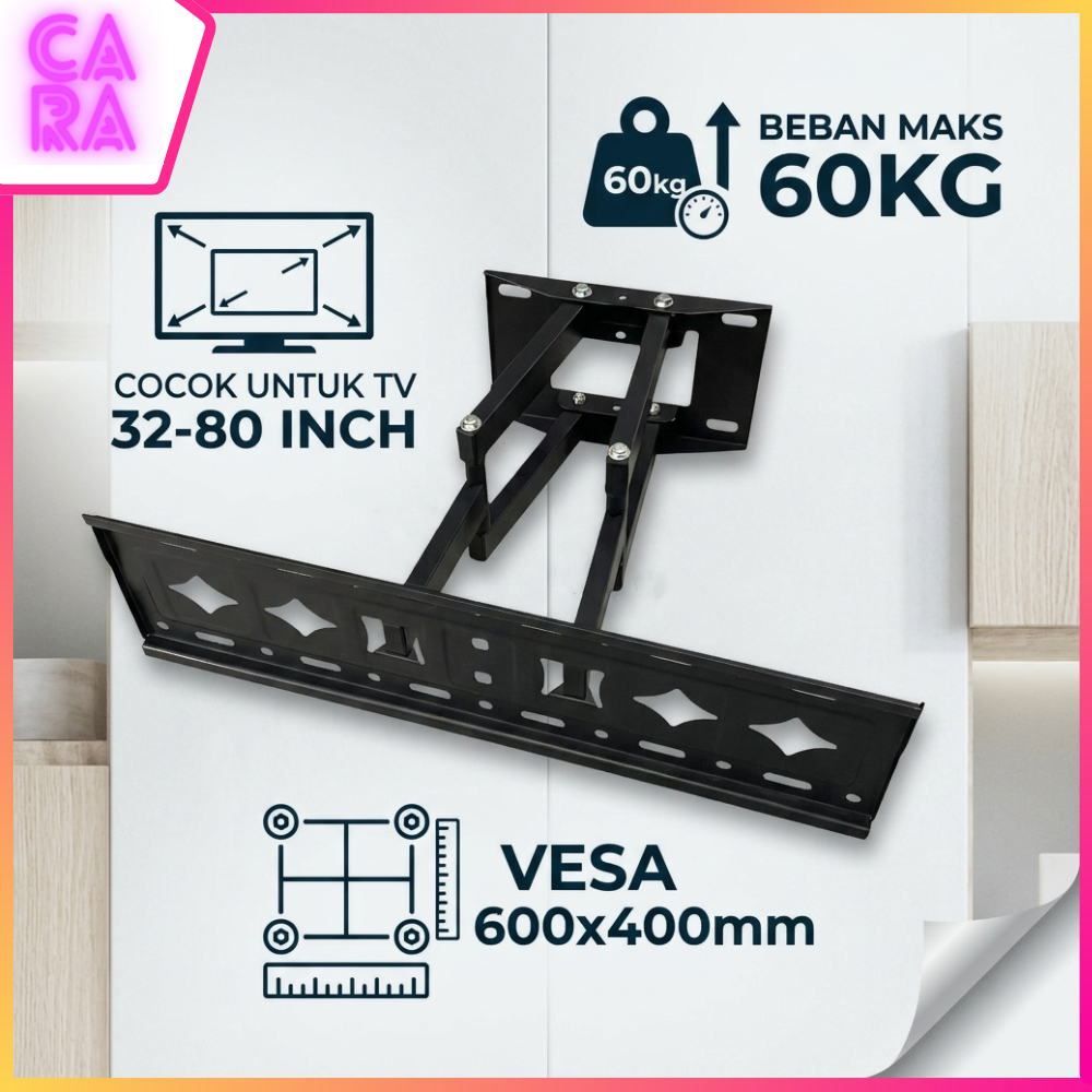 Kinbay TV Wall Mount Bracket VESA 600x400 สําหรับทีวี 32-80 นิ้ว - SH-80