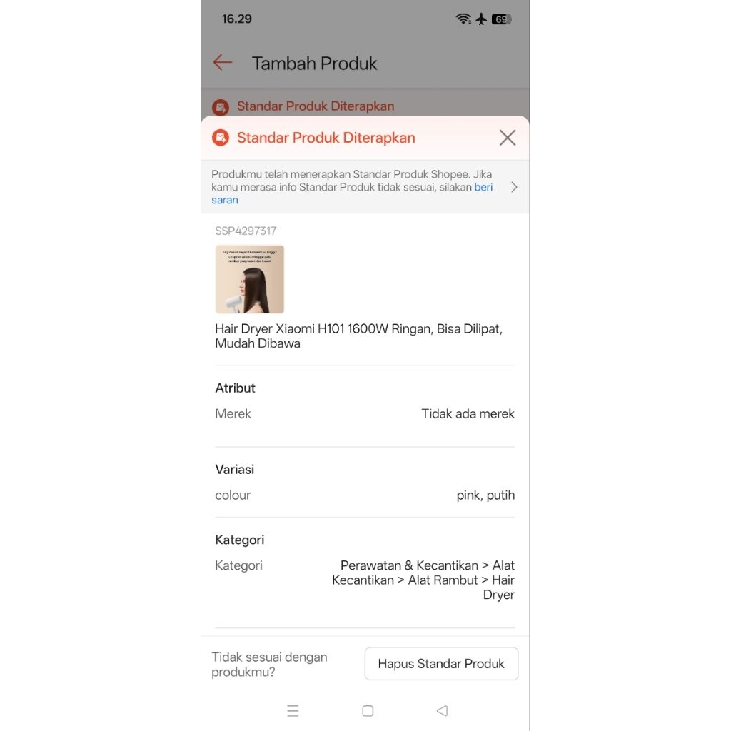 Xiaomi H101 1600W ไดร์เป่าผมน้ําหนักเบา พับได้ พกพาสะดวก