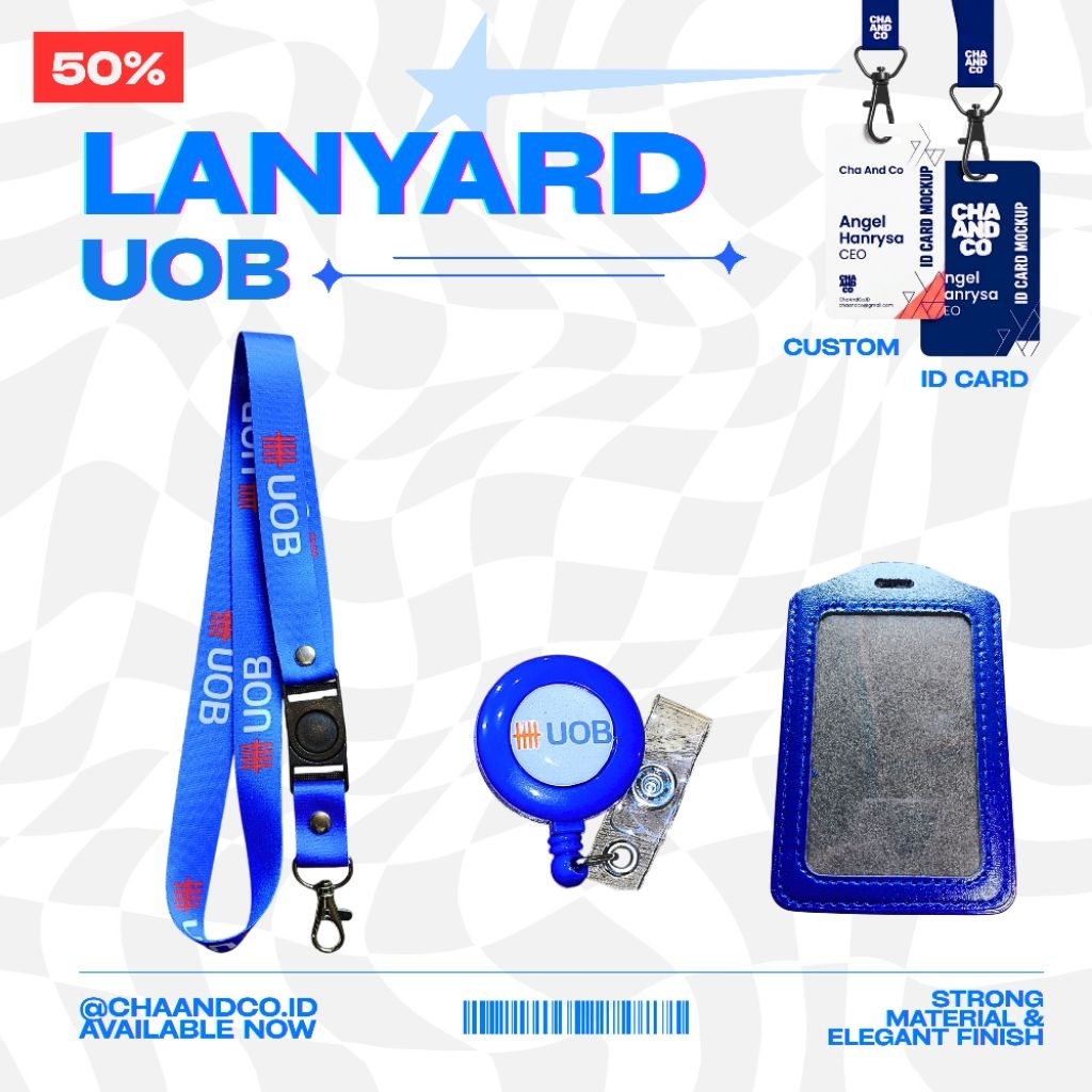 UOB LANYARD / QUALITY UOB LANYARD ส่งวันนี้