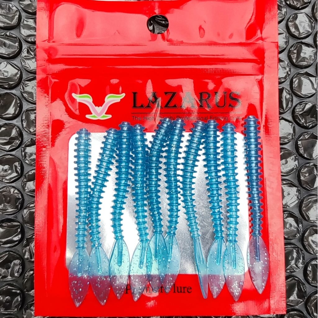 Lazarus Softlure Ajing Pearl Tail 3.5 ซม. & 6 ซม. - เหยื่อตกปลาประดิษฐ์ Soft Lure Ajing เกมวัสดุซิลิ