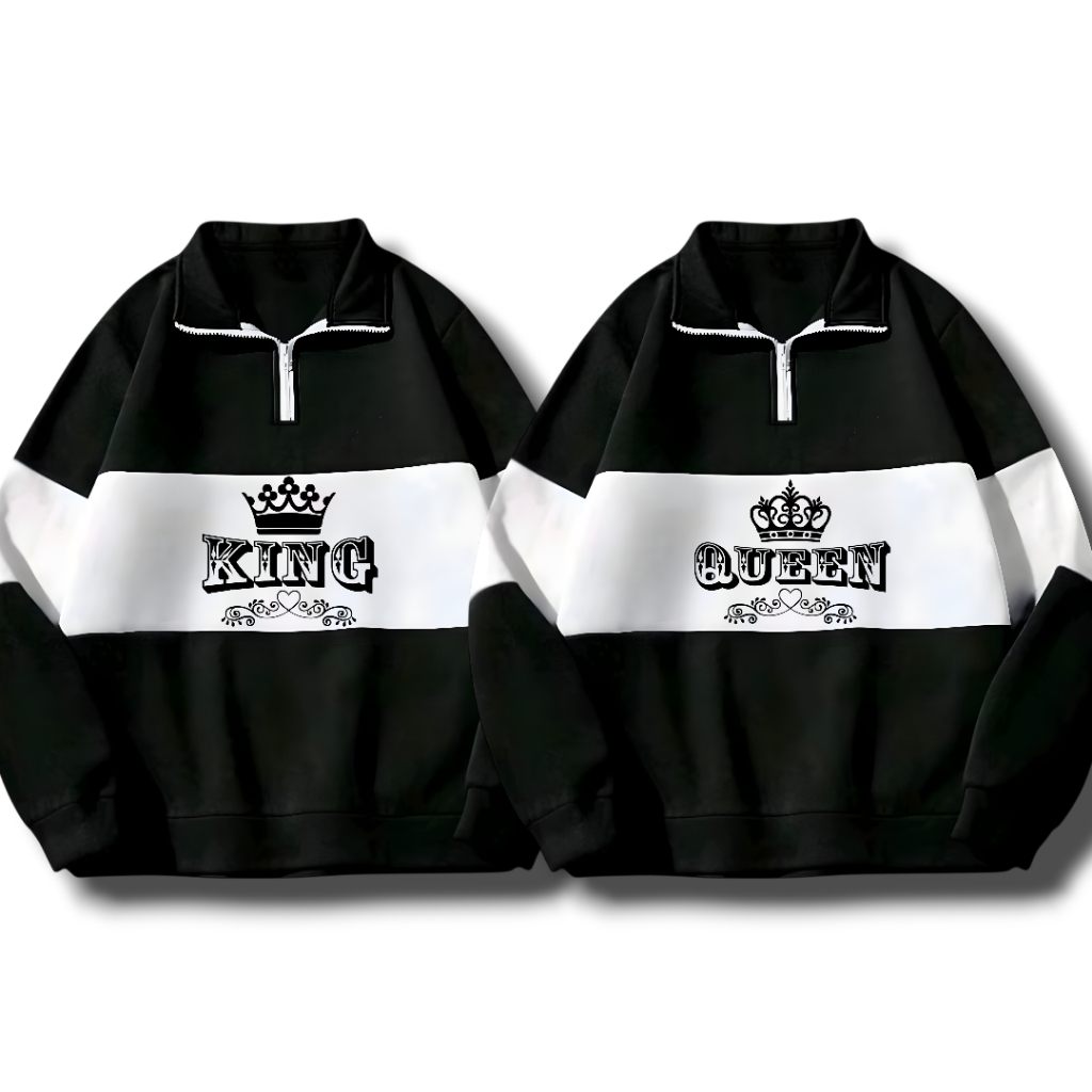 ZIPPER RUGBY คู่ Sweater 2 ชิ้น ยอดนิยมวันนี้