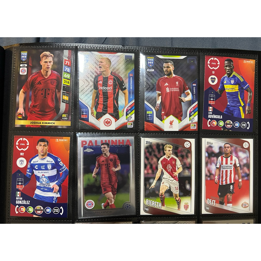 Panini topps paulinha rasmus christiancism cody gakp joshua kimmich bayern brazil germany Vinrpool