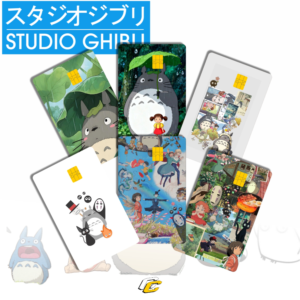 สติ๊กเกอร์การ์ด SKIN CARD ATM DEBIT CREDIT CARD KTP E-MONEY สติ๊กเกอร์ STUDIO GHIBLI MOTIF