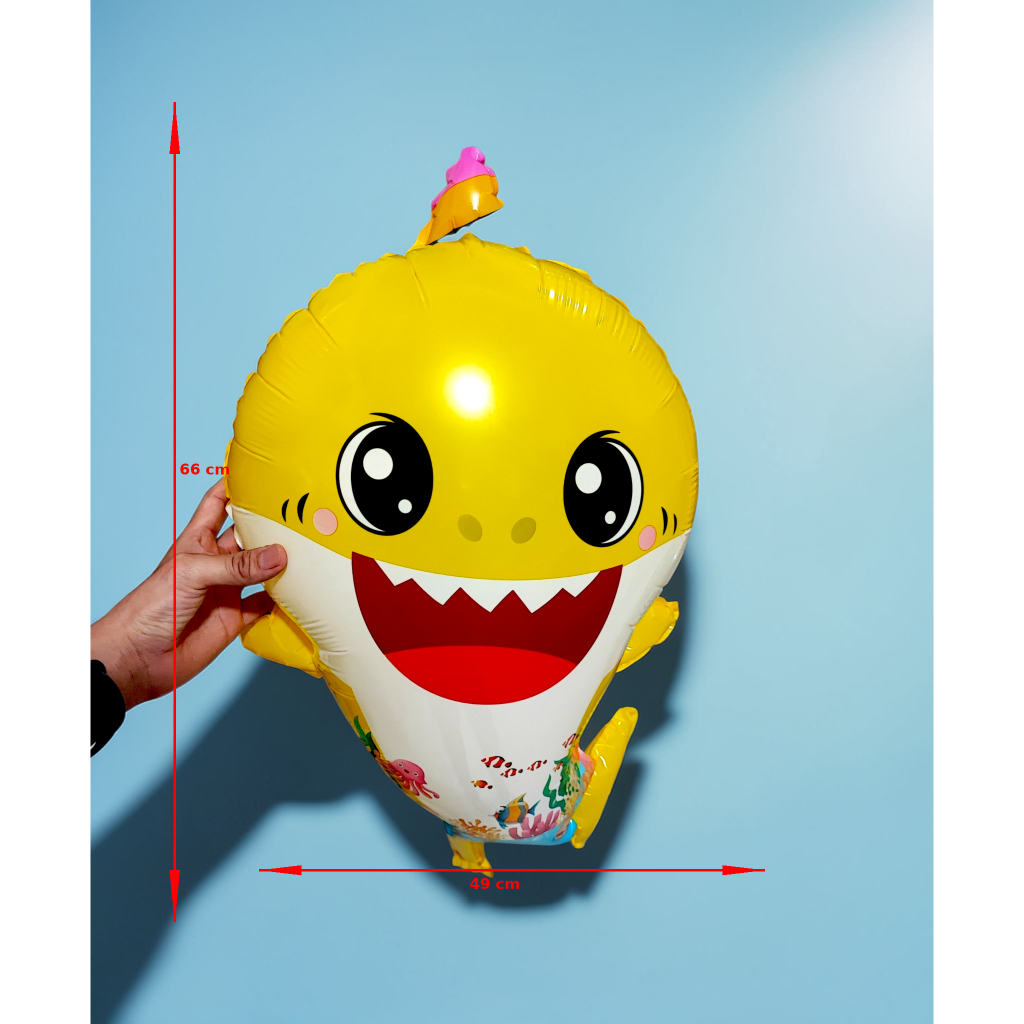 ลูกโป่งฟอยล์วันเกิด Baby Shark | ครอบครัวเบบี้ฉลาม | ครอบครัวเบบี้ฉลาม