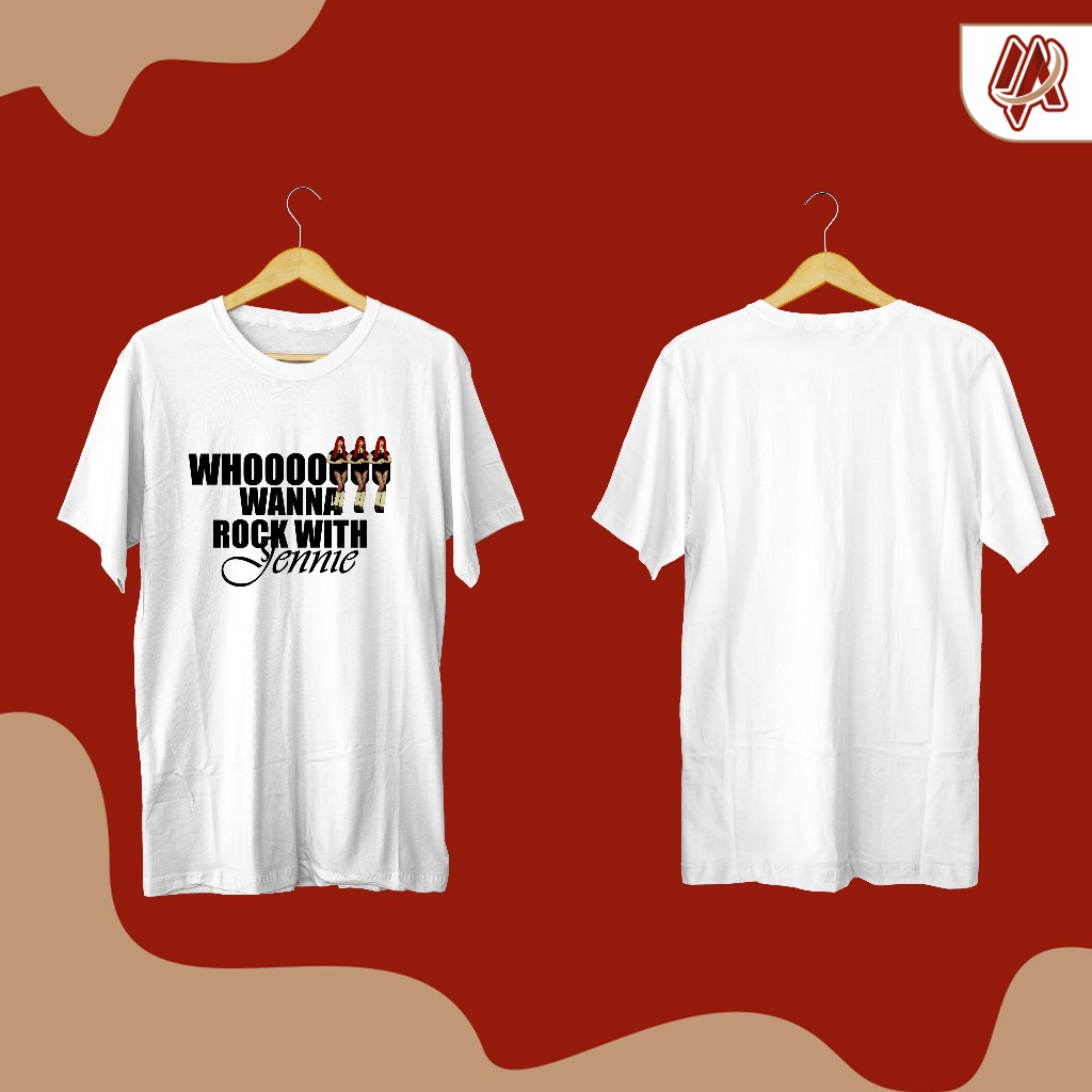 [PREMIUM] เสื้อยืด - LIKE JENNIE 1ST ALBUM BLACKPINK WHOOOO WANNA ROCK WITH