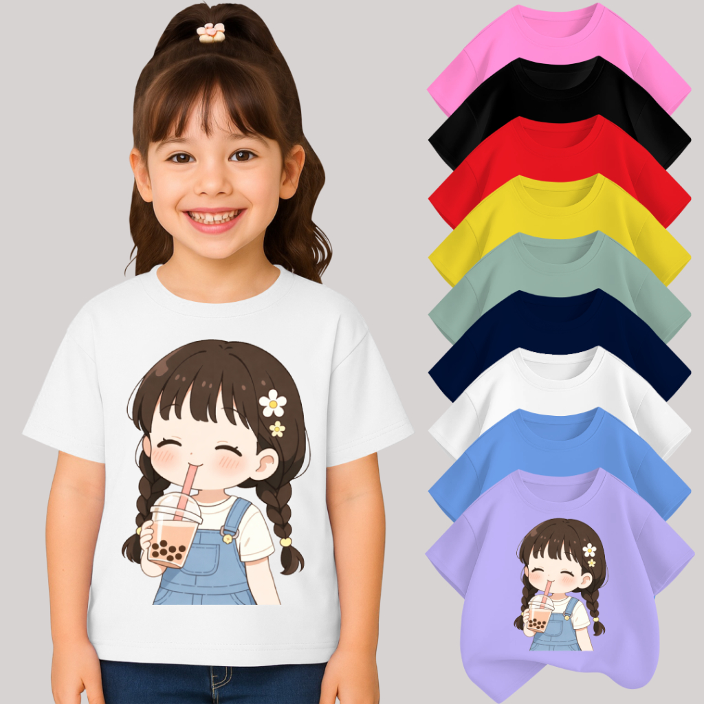 เสื้อยืด CUTE AND TRENDY GIRLS 1-12 ปี