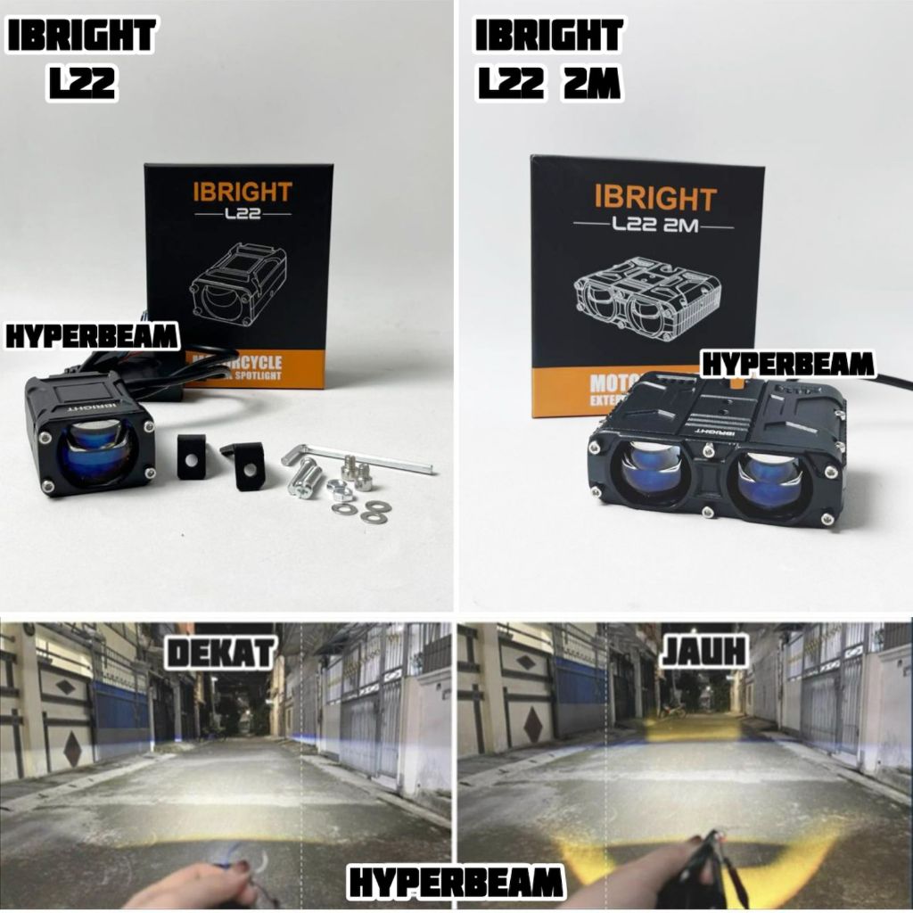 IBRIGHT L22 & L22 2M - สปอตไลเลนส์ Led สีฟ้าบิล