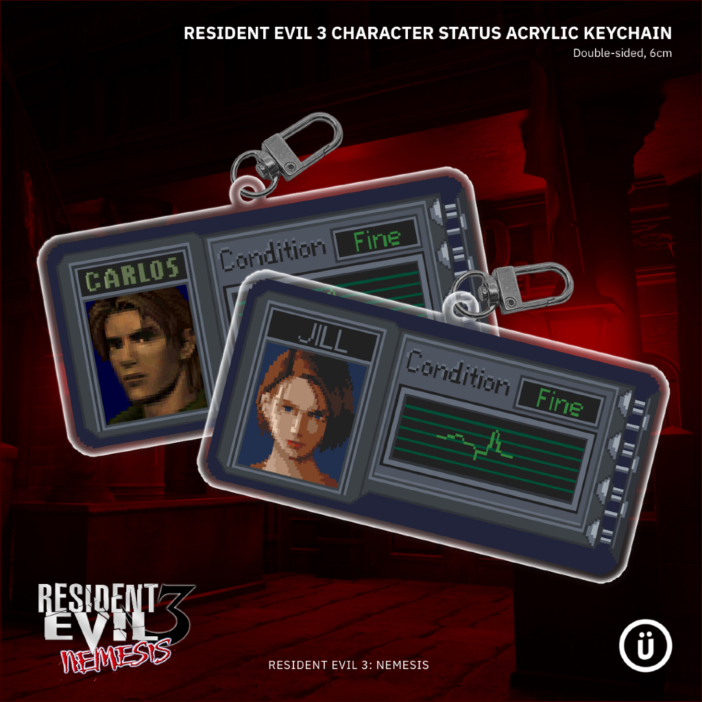 Resident Evil 3: Nemesis - พวงกุญแจอะคริลิค Character Portrait [Fanmade]