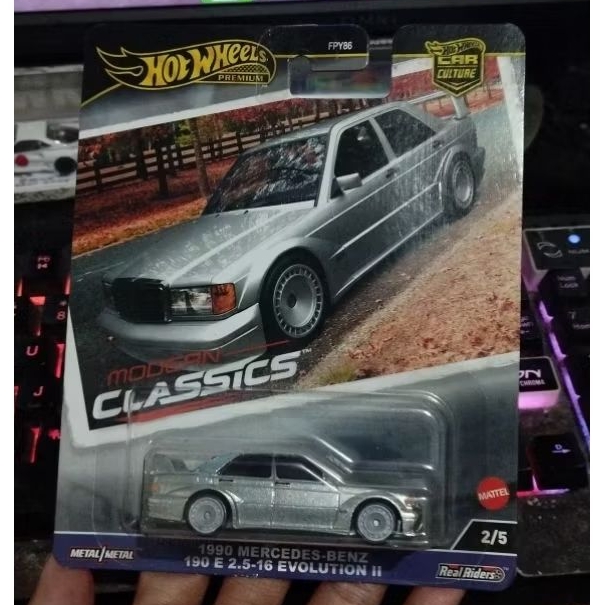 (อ่านคําอธิบาย) Hot Wheels Mercedes-Benz 190 E Evolution II Modern Classic