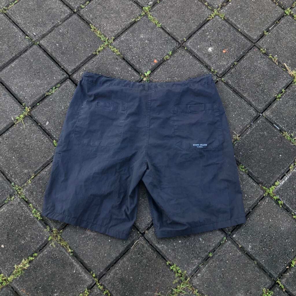 STONE ISLAND กางเกงขาสั้นหินเกาะเดิมไม่บริษัท