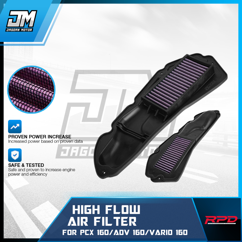 RPD กรองอากาศสําหรับ PCX 160 / ADV 160 / VARIO 160 - กรองอากาศ High Flow