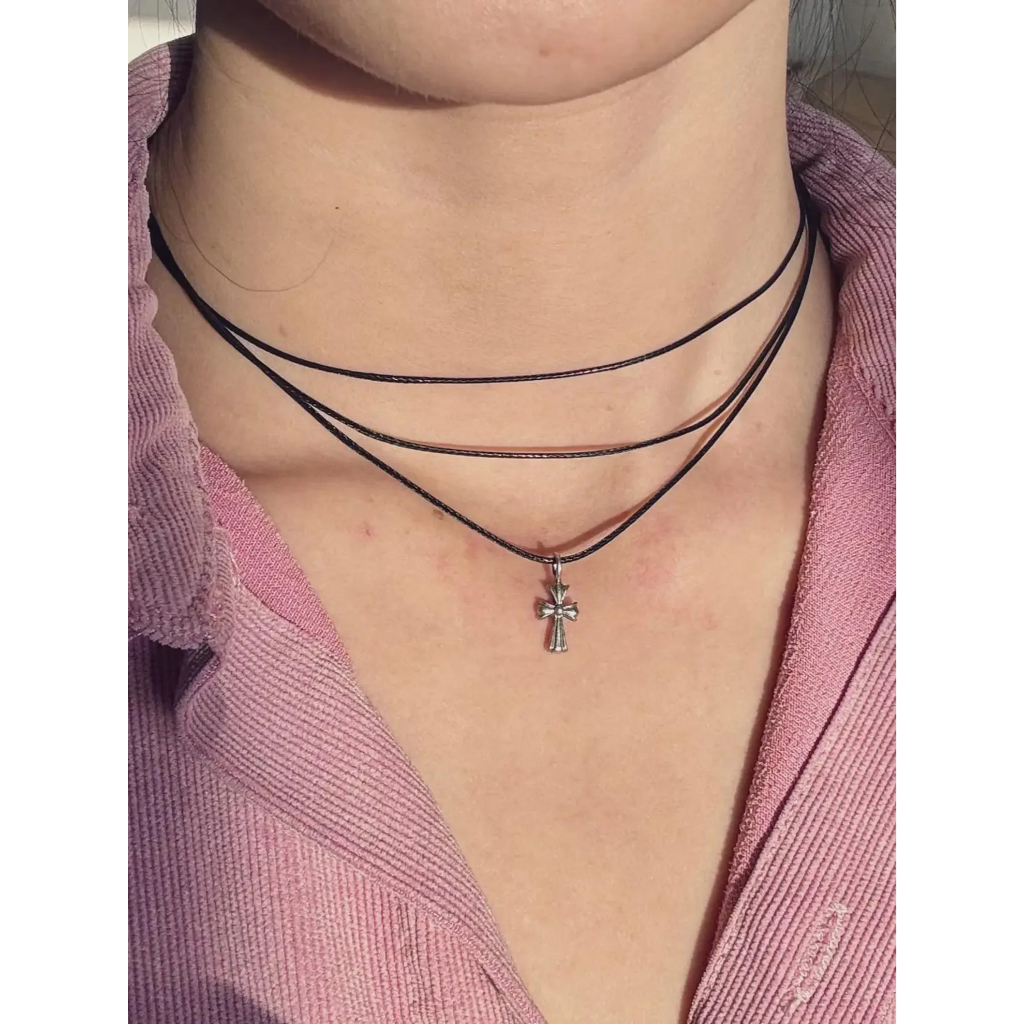 Minimalist Gothic Y2K เครื่องประดับคอมนุษย์