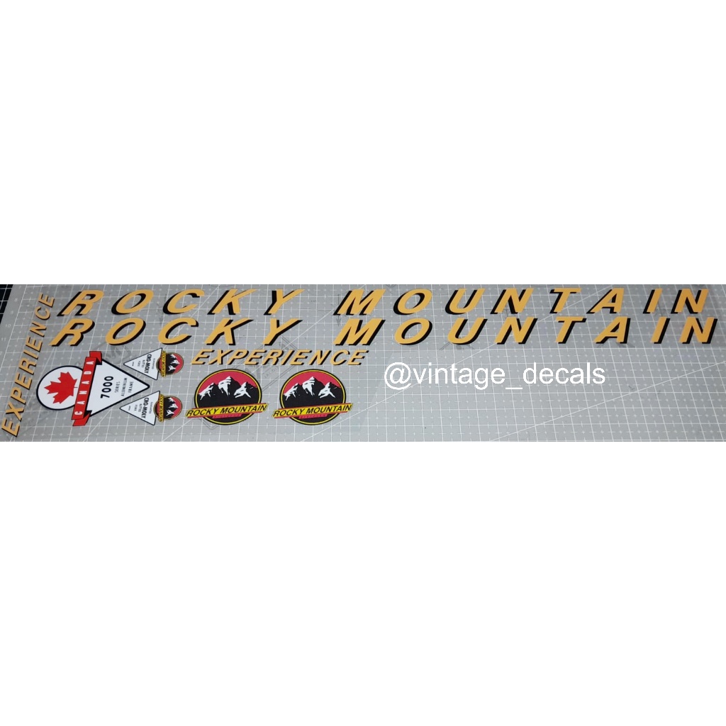 การเปลี่ยนสติ๊กเกอร์ Rocky Mountain EXPERIENCE