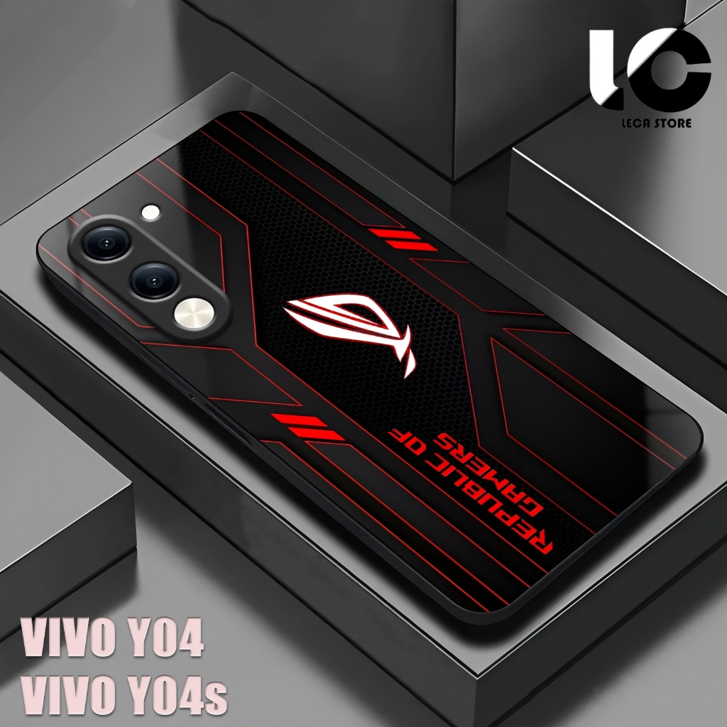 HP VIVO Y04 Softcase VIVO Y04S เคสเคลือบเงาปลอกกระจกเงาตัวป้องกันโทรศัพท์อุปกรณ์เสริมโทรศัพท์