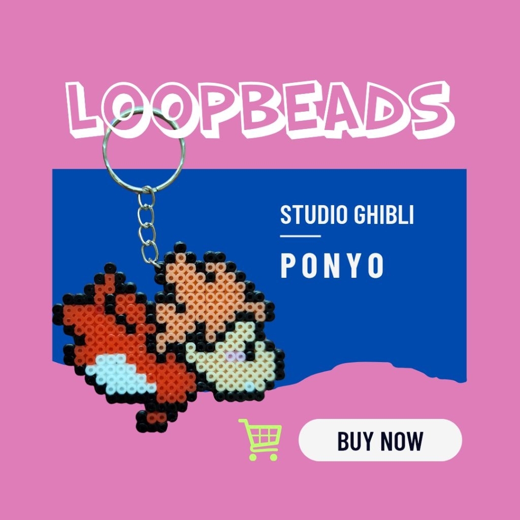 พวงกุญแจ GANTUNGAN LoopBeads ponyo ghibli