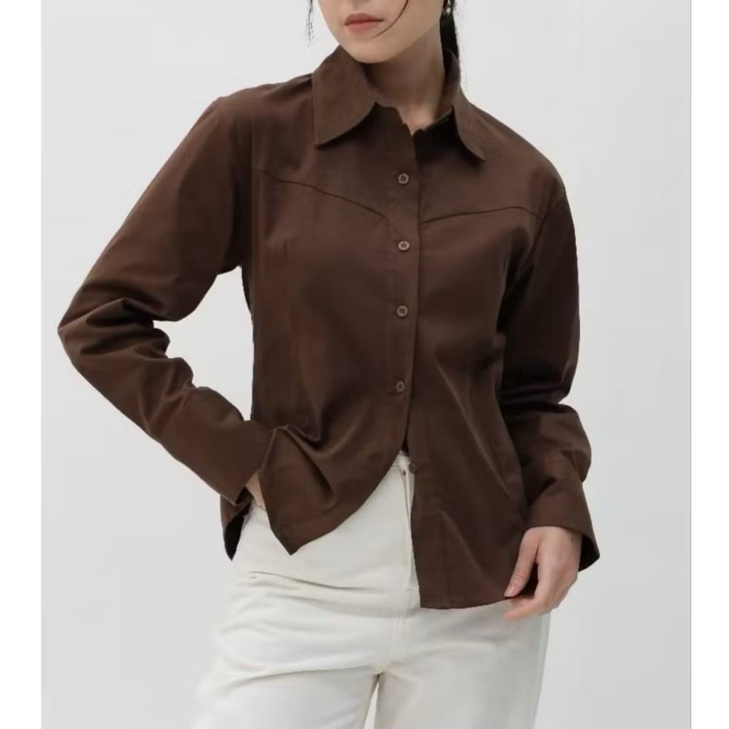 KEMEJA Catherine Shirt - Wispie Shirt - Fit Body Shirt