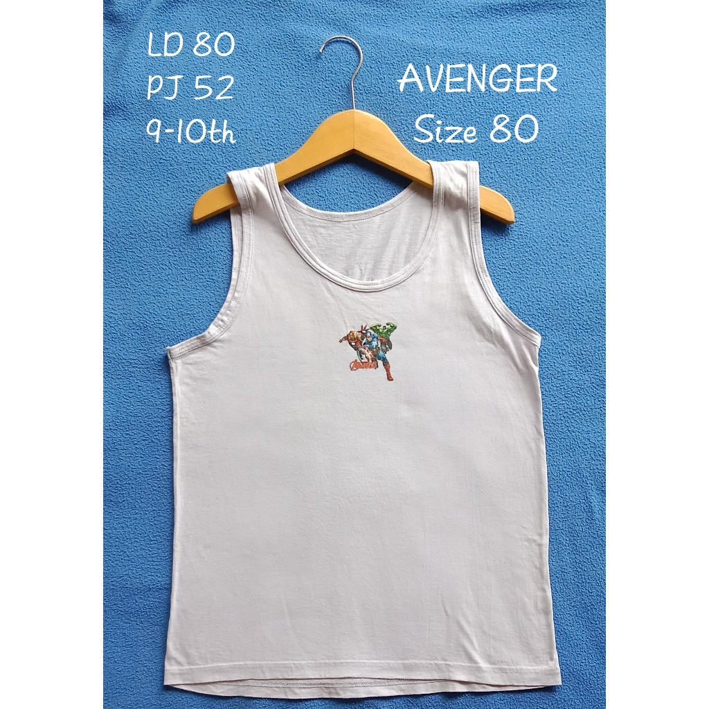 AVENGER เสื้อยืด/เดี่ยวสําหรับเด็กอายุ 9-10 ปี