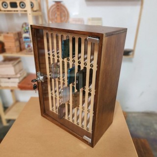 Rak Box Tempat HP 40 Slot + Kunci Handphone Management Penyimpanan Susun Kayu untuk Kelas Sekolah Pabrik Perusahaan Kuliah Kampus Service