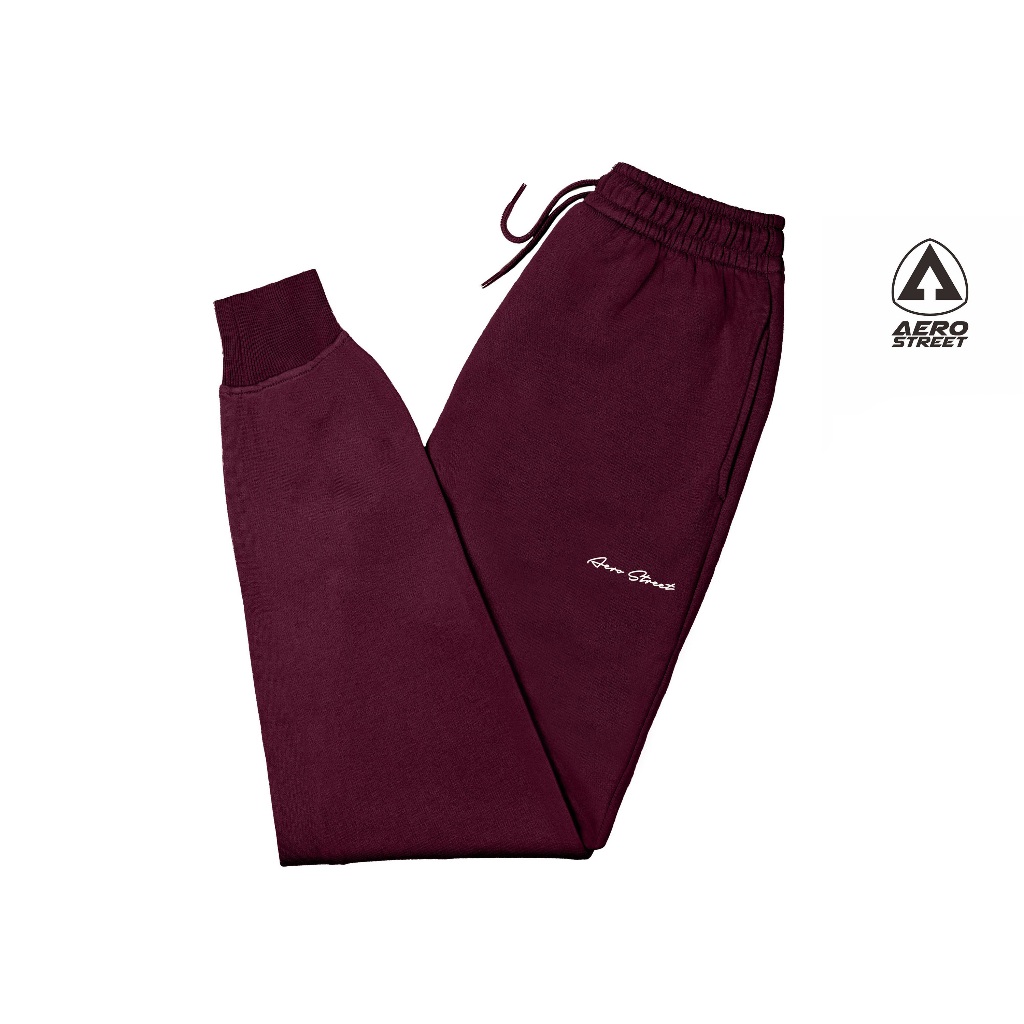 Aerostreet Jogger Long Pants Draco Maroon Jogger Pants EBAAA