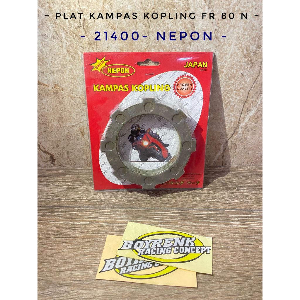 ORIGINAL NEPON FR80 RACING CLUTCH PLATE หรือ CLUTCH PLATE - BRC OLSHOP