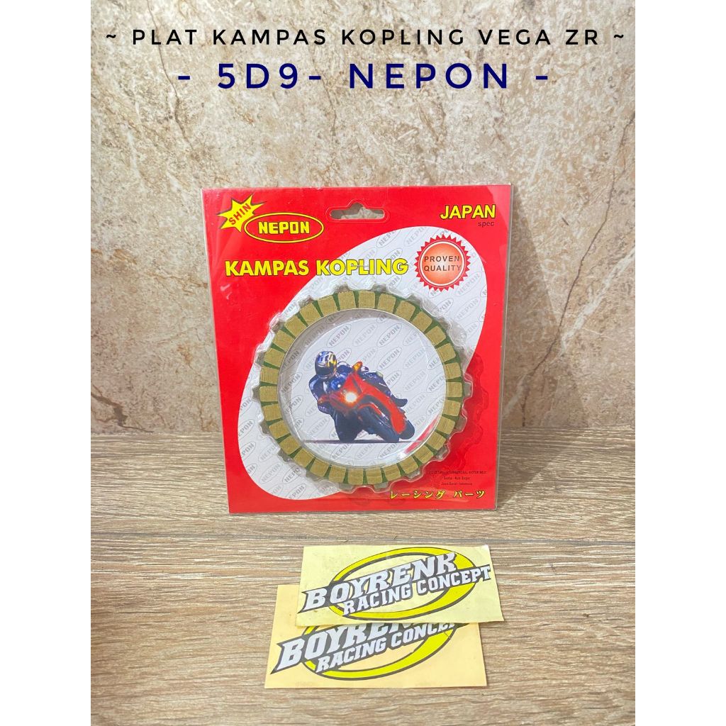 จานคลัทช์หรือจานคลัทช์ RACING VEGA ZR 5D9 NEPON ORIGINAL - BRC OLSHOP