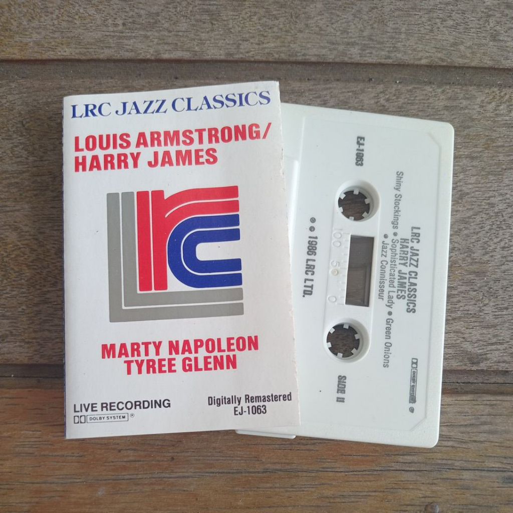 นําเข้า Jazz Cassette Louis Armstrong & Harry James LRC Jazz Classics/1986 lrc ltd
