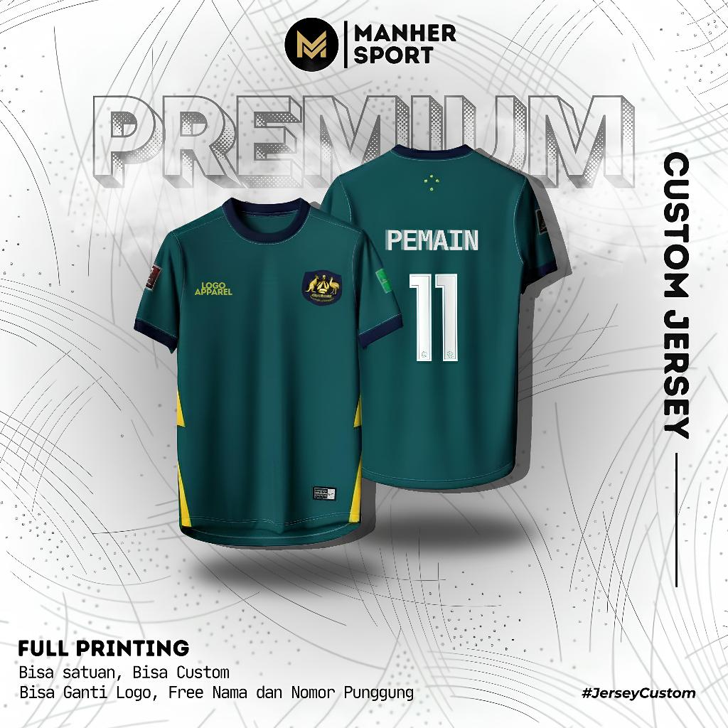 AUSTRALIA 2022 AWAY JERSEY FULL PRINTING PREMIUM