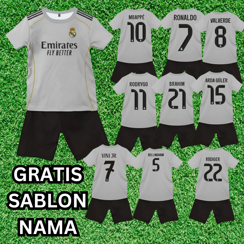 Dry-Fit Set สามารถจํานวน Emirates Fly Better/ เสื้อฟุตบอลเด็กชาย ชุดสามารถปรับแต่งชื่อและหมายเลข