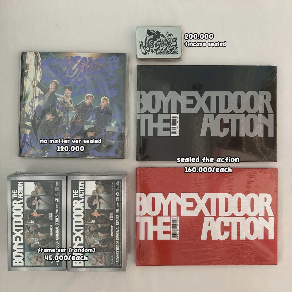 !! คําอธิบายอ่าน !! Boynextdoor อัลบั้มไม่มีเส้นทางไม่ จํากัด กรอบแอ็คชั่น ver tincase sungho riwoo 