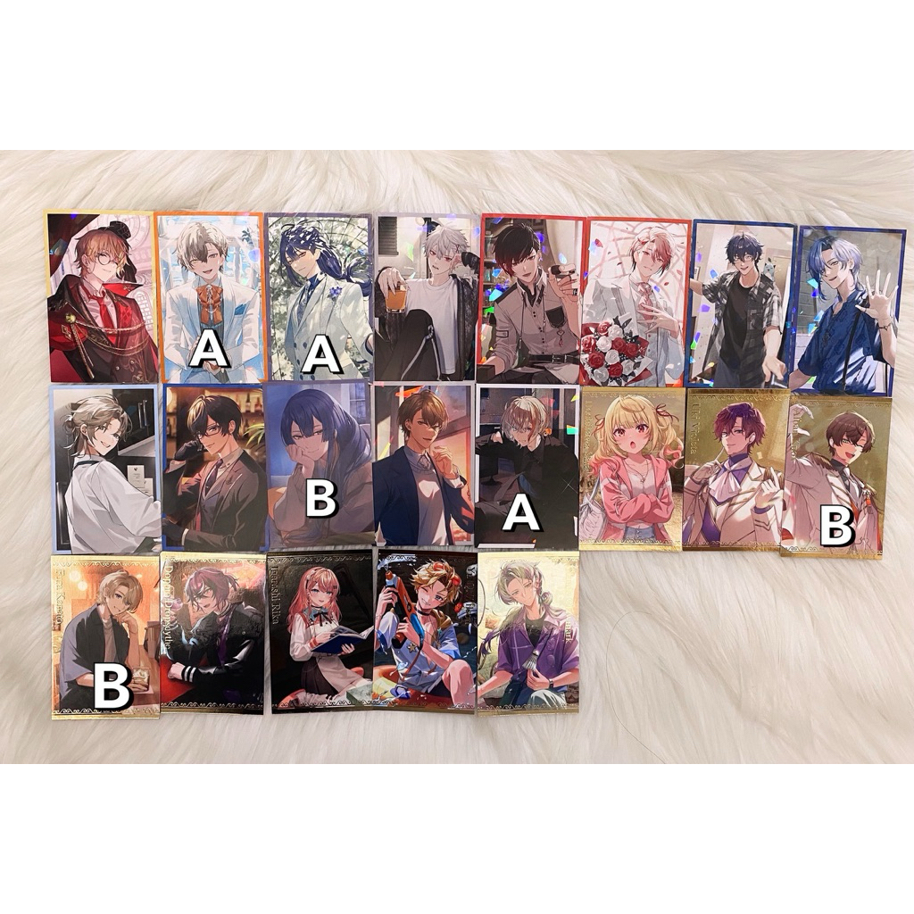 NIJISANJI JP & EN Voice Visual Card Photocard โฮโลแกรม