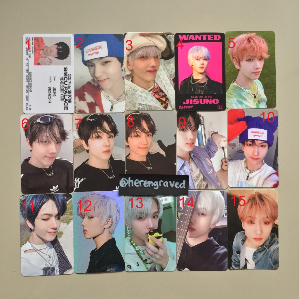 Photocard อย่างเป็นทางการ NCT Dream Jisung Photocard Benefit