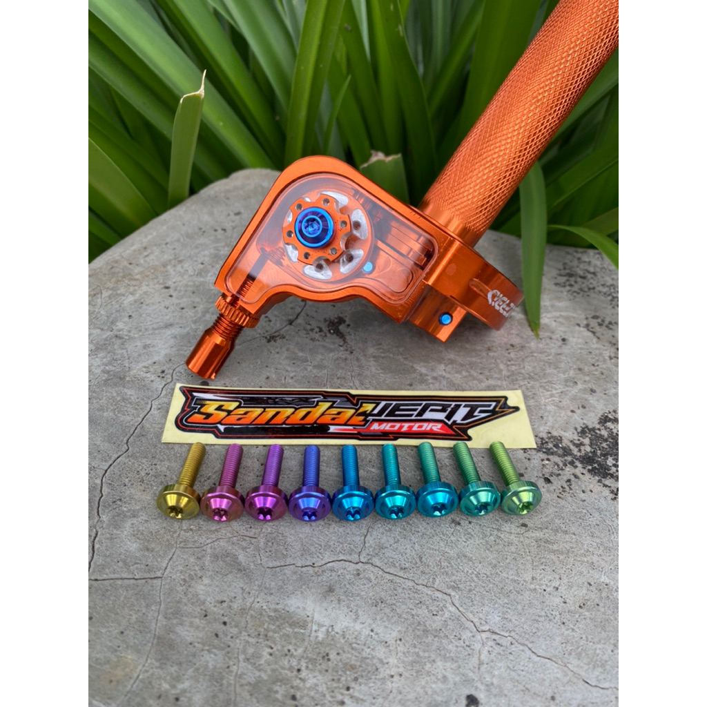 ACERBIS V2 SPONTAN GAS TITANIUM BOLT TITANIUM BOLT สําหรับ ACERBIS V2 SPONTANIUM BOLT KONTAN SPONTAN