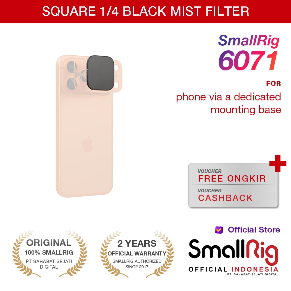 SmallRig Square 1/4 Black Mist Filter 6071