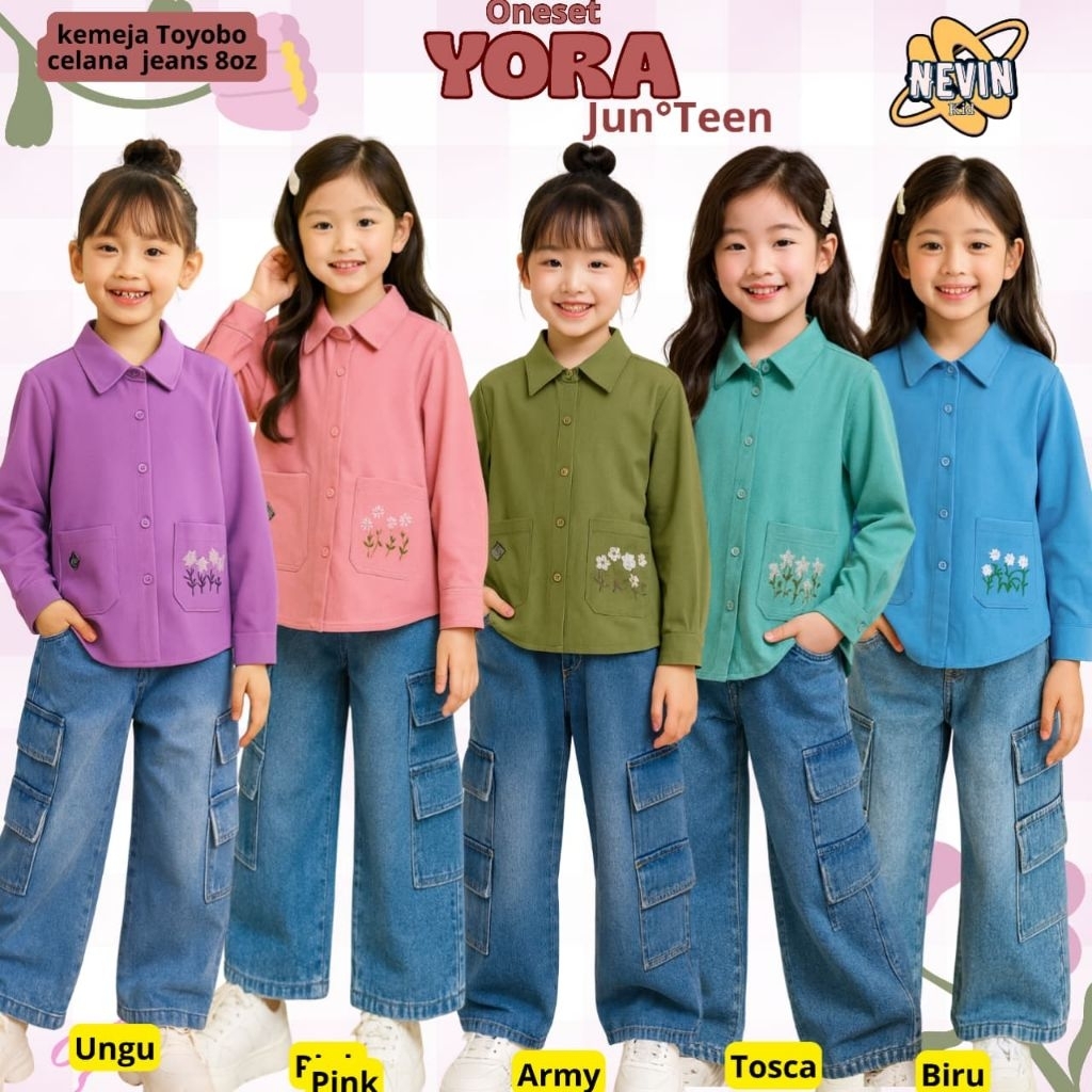 NEVIN ONESET YORA TEENAGE GIRLS COOL CARGO PANTS