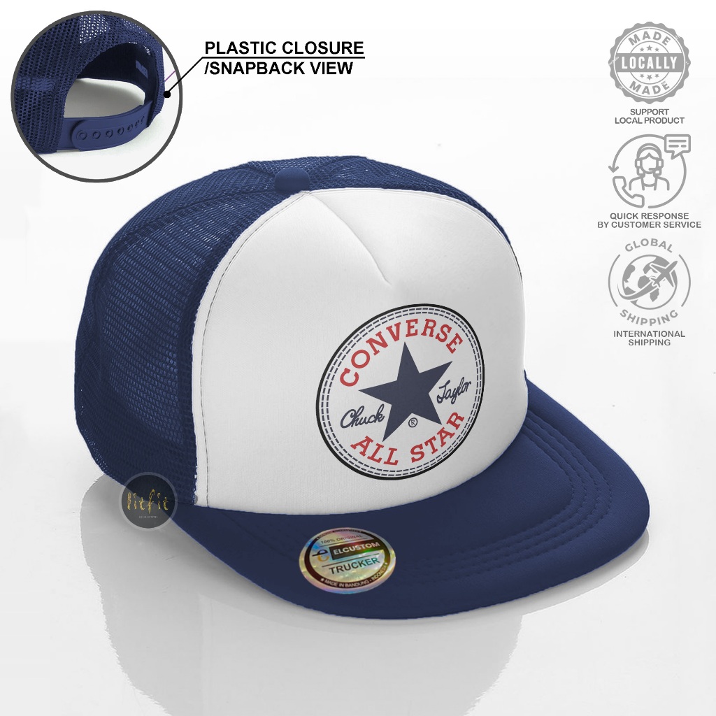 Conv*erse Snapback ผู้ชาย / หมวกตาข่าย Trucker / Distro Skena / Starboy Kalcer / เครื่องประดับ