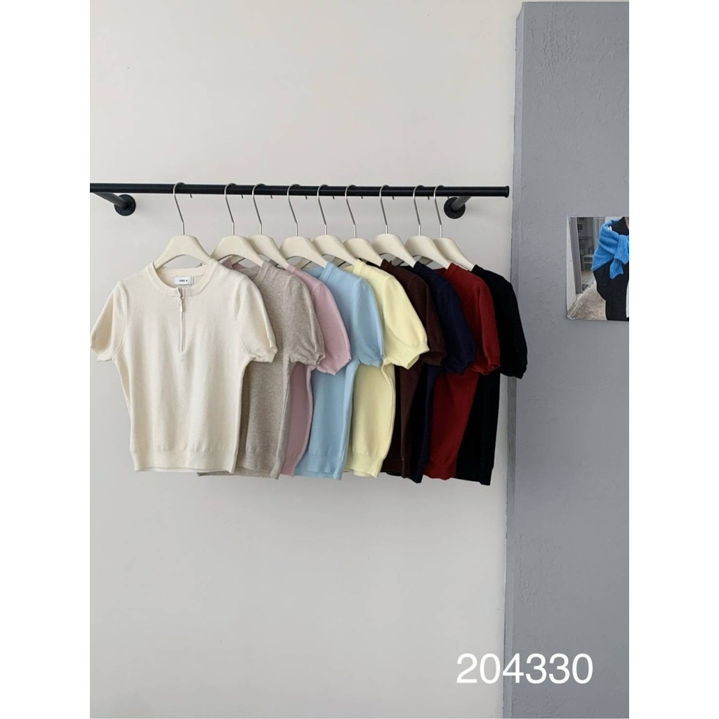 ONE-K ZIPPER KNIT TOP 204330 (OK003)