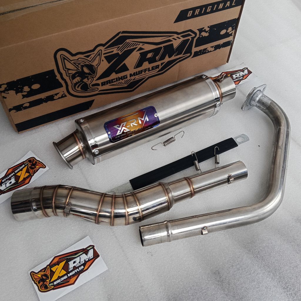 XRM 51 มม.สแตนเลสเปิด spac ไอเสียสําหรับ tmx 150 155 sneper 150 sonic 150 skygo 150 175 euro 150 vpr