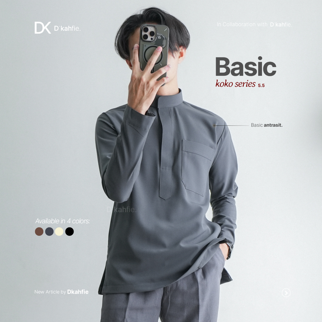 เครื่องแต่งกาย Dkahfie Basic Koko Series 5.5 | Slimfit Mens Koko | มะพร้าวผู้ชาย | โคโกะ ผอมเพรียว