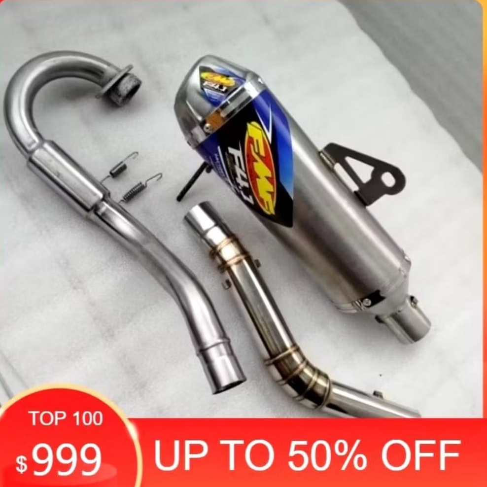 ท่อไอเสียแข่ง fmf f4.1 สแตนเลส 1 ชุดสําหรับ ksr110 msx125 xtz125 crf150 klx150 wr155